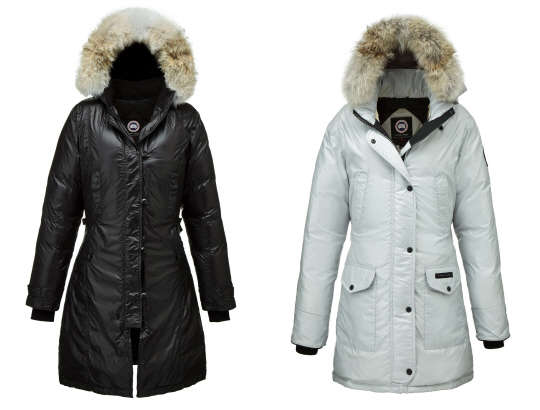 캐나다구스 켄싱턴 파카 CG55(왼쪽)와 트릴리움 파카 CG55.